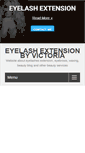 Mobile Screenshot of eyelashextensionbyvictoria.com