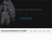 Tablet Screenshot of eyelashextensionbyvictoria.com